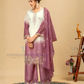 Purple Color Georgette With Sequins And Embroidery Work Palazzo Suits Near Me
