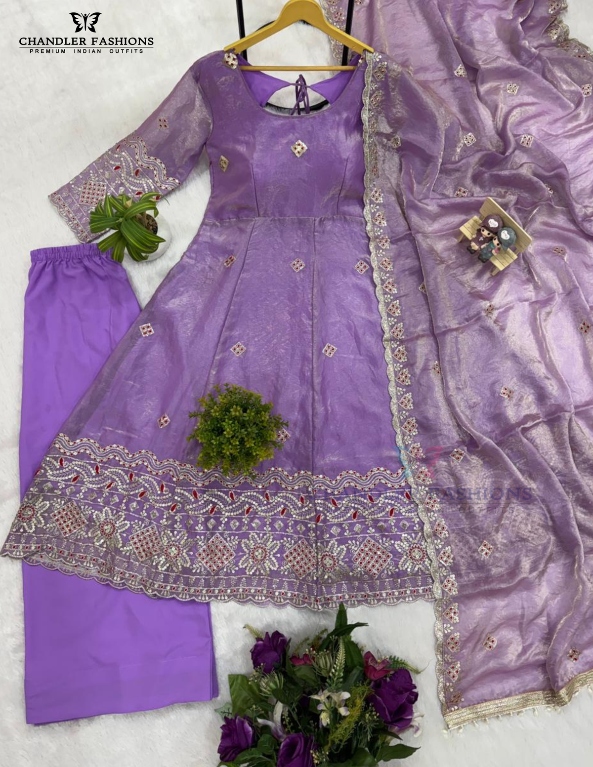 Embroidery Work Anarkali Suits In Peoria