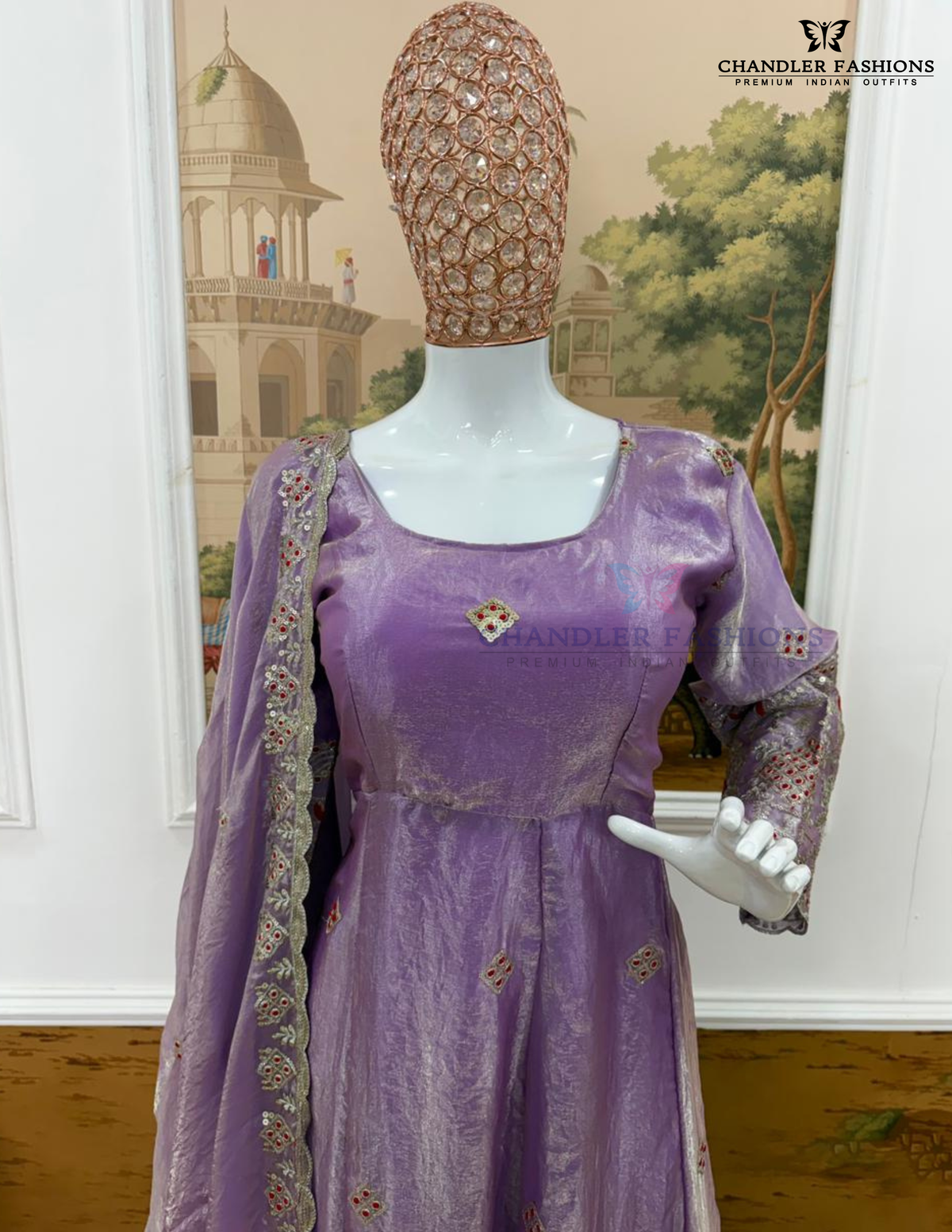 Lavender Color Anarkali Suits In Mesa