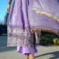 Lavender Color Fendy Satin Anarkali Suits In Surprise