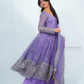 Stunning Lavender Color Fendy Satin With Embroidery Work Anarkali Suits For Women