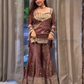 Maroon Color French Crepe Sharara Suits In Chandler