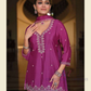 Rani Pink Color Chinon With Embroidery Work Sharara Suits Near Me