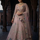 Stunning Baby Pink Color Net With Embroidery And Sequins Work Lehenga Choli With Dupatta