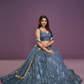 Net With Sequins And Embroidery Work Lehenga Choli In Tempe