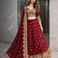 Fendy Silk With Embroidery And Sequins Work Lehenga Choli In Sedona
