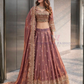 Onion Pink Color Fendy Silk With Embroidery And Sequins Work Lehenga Choli In USA