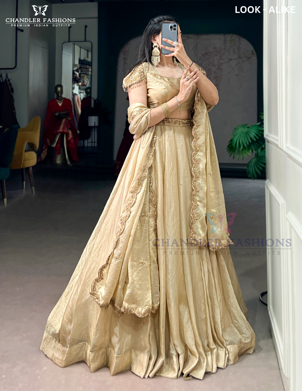 Sequins And Thread Embroidery Work Lehenga Choli In Phoenix