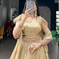 Light Gold Color Sequins And Embroidery Work Lehenga Choli Near Me