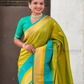 Mehendi Green Color Paithani Silk With Zari Work Saree Near Me
