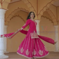 Chinon Silk With Embroidery And Sequins Work Sharara Suits In USA