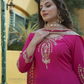 Rani Pink Color Chinon Silk With Embroidery And Sequins Work Sharara Suits Near Me