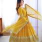 Georgette With Embroidery And Sequins Work Long Gown In USA