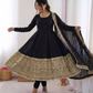 Roman Silk Sequins Work Anarkali Suits In Suncity