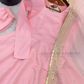Light Pink Color Anarkali Suits With Dupatta In Sedona