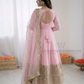 Roman Silk Sequins Work Anarkali Suits With Dupatta In Mesa
