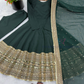 Roman Silk Sequins Work Anarkali Suits With Dupatta In Tempe