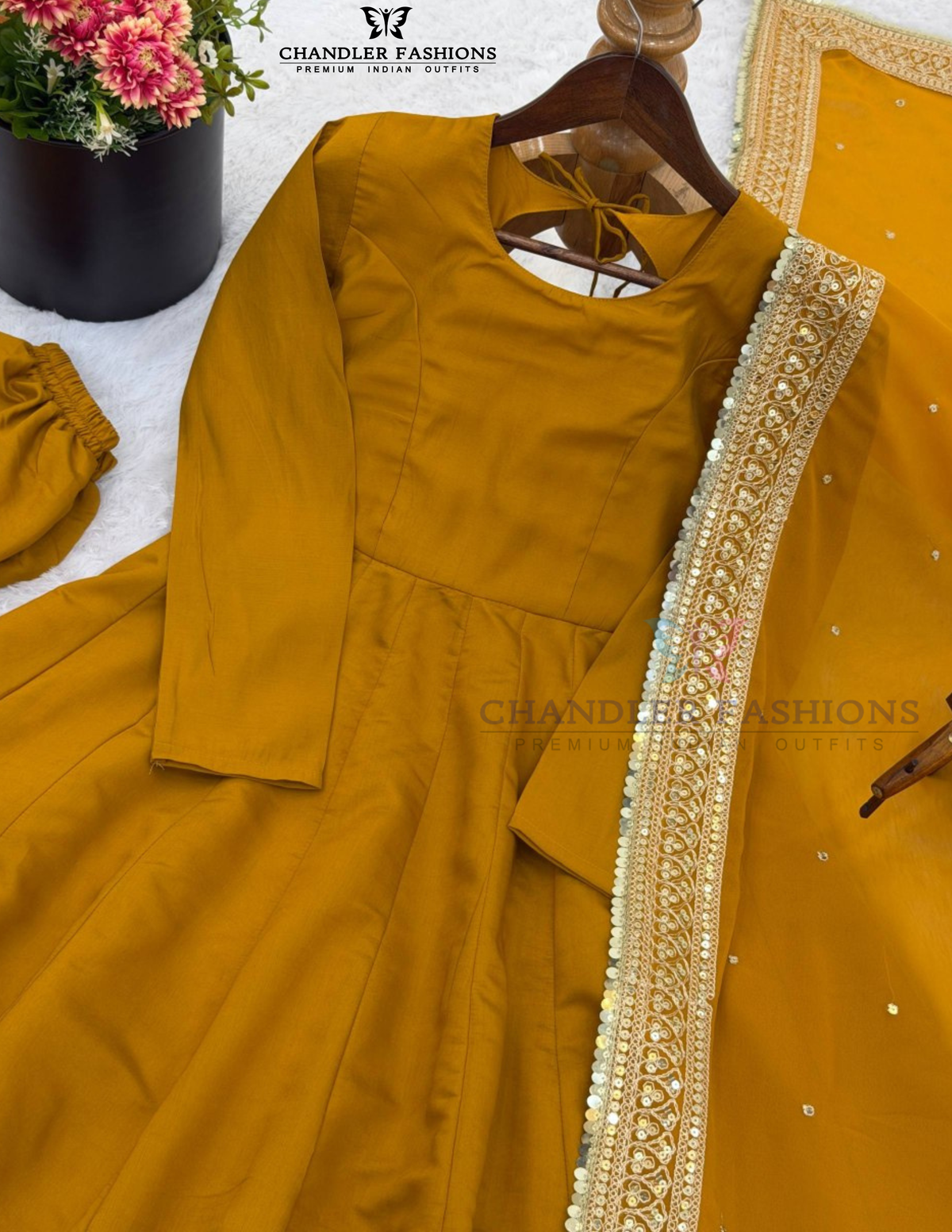 Roman Silk Sequins Work Anarkali Suits In Phoenix