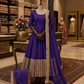 Purple Color Roman Silk Anarkali Suits In Yuma