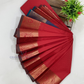 Red Color Saree Gold Zari Border With Traditional And Floral Motifs In Tempe