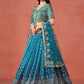 Blue Color Georgette With Embroidery And Sequins Work Lehenga Choli With Dupatta Near Me