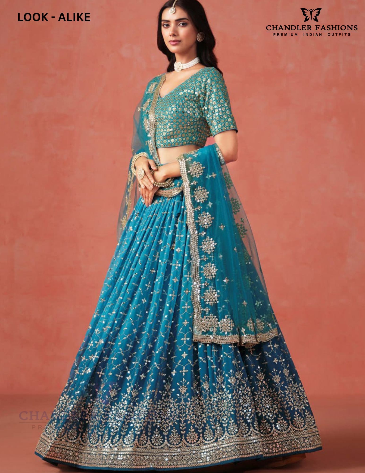 Blue Color Georgette With Embroidery And Sequins Work Lehenga Choli With Dupatta Near Me