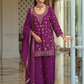 Sequins And Embroidery Work Palazzo Suits In USA
