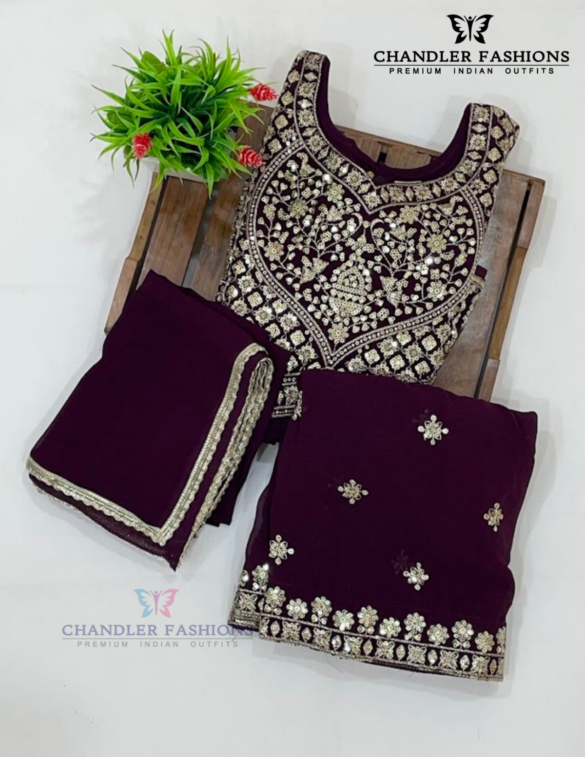 Exquisite Purple Color Georgette Kurti Suits Near Me