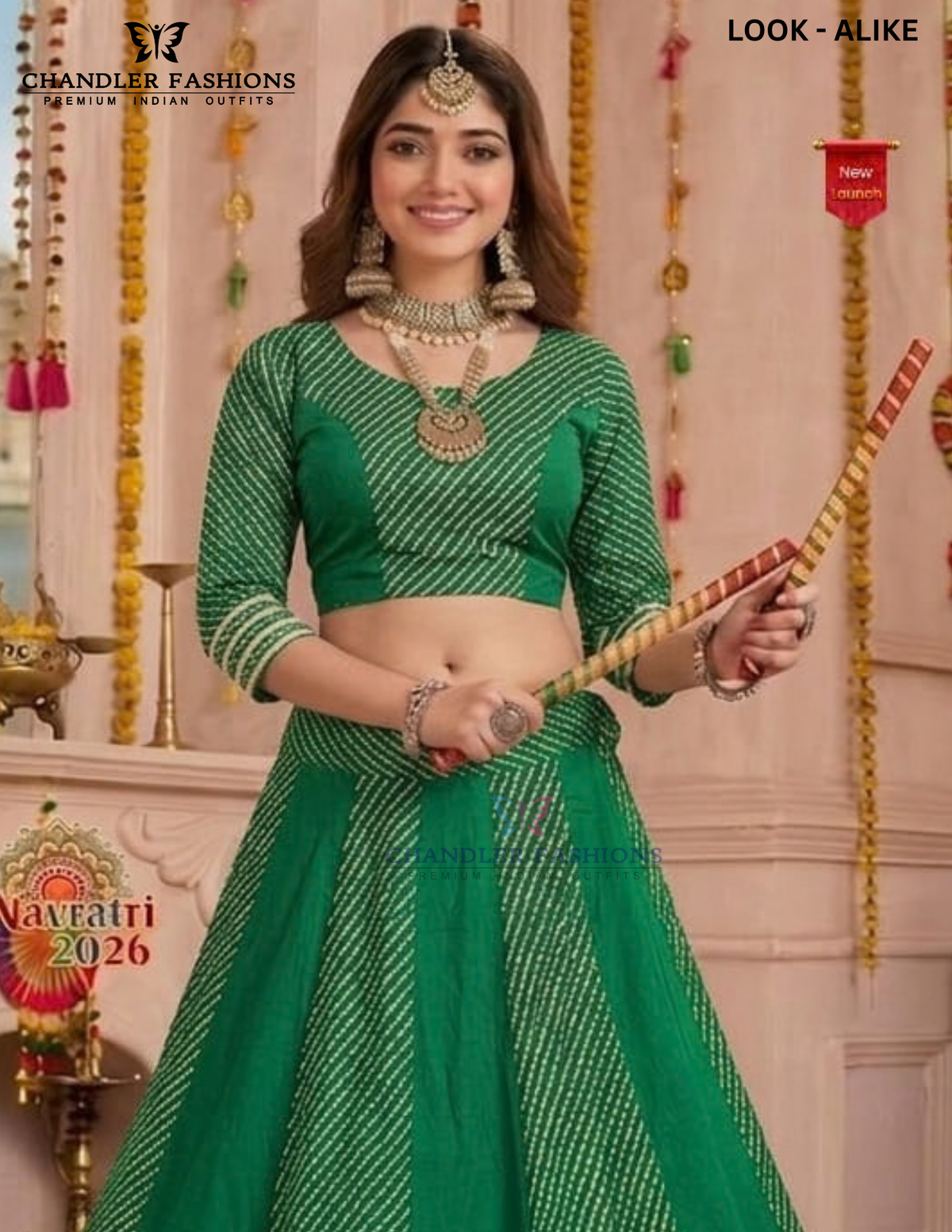 Green Color Rayon With Print And Gota Patti Work Chaniya Choli Near Me