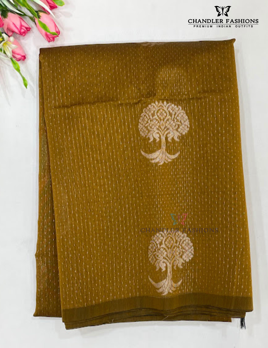 Alluring Mustard Yellow Color Soft Silk Saree With Zari Work For Women
