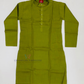 Olive Green Cotton Kurta Set In Yuma