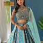 Sky Blue Color Georgette With Sequins Embroidery Work Lehenga Choli Near Me