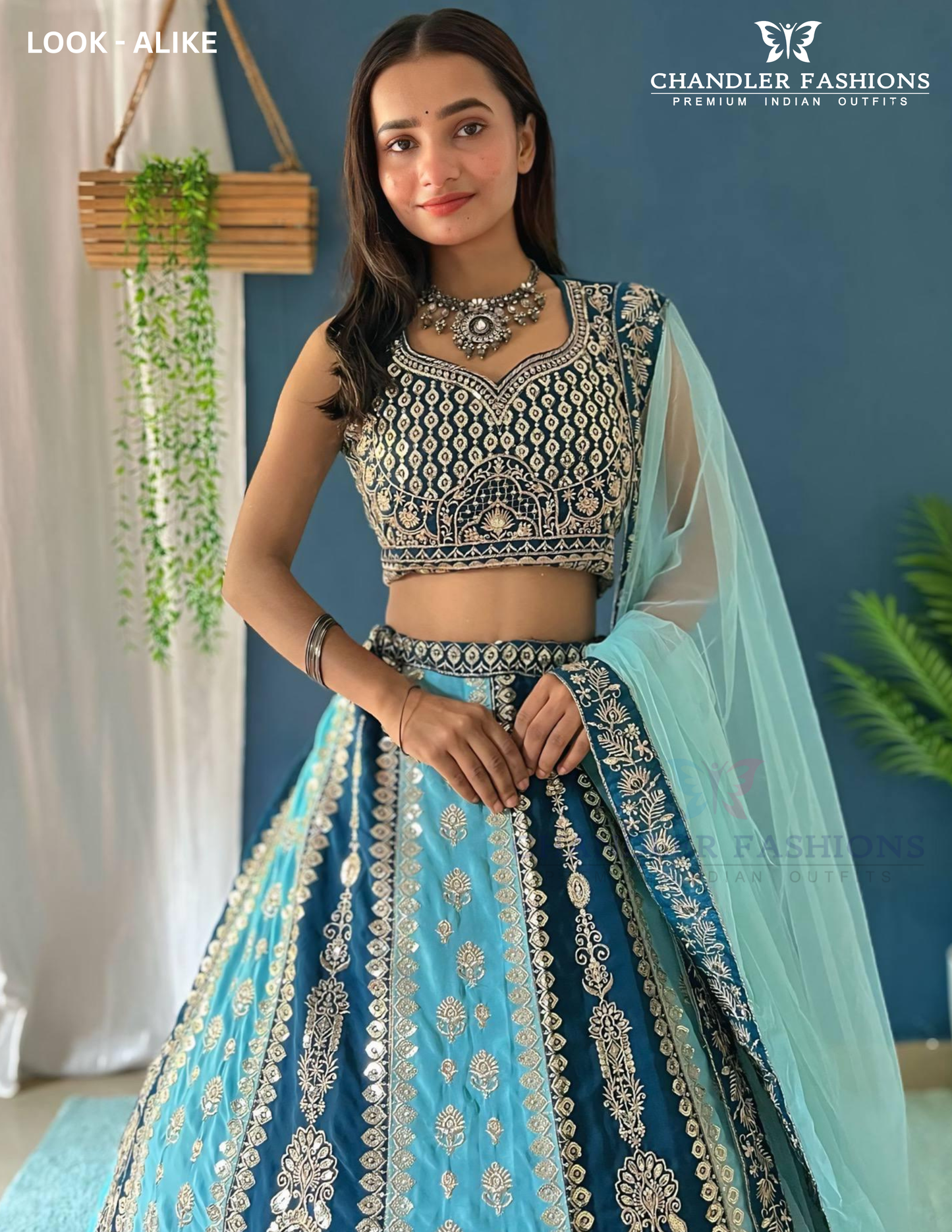 Sky Blue Color Georgette With Sequins Embroidery Work Lehenga Choli Near Me