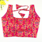 Elagant Red Color Silk Cotton Printed Work Readymade Blouse For Women
