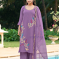 Charming Lavender Color Rayon With Sequins And Thread Work Salwar Suits With Dupatta