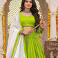 Green Color Rayon Cotton Mirror Work Chaniya Choli Near Me