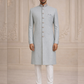 Captivating Off White Color Silk With Hand Embroidery Work Sherwani Suits For Men - PREMIUM QUALITY
