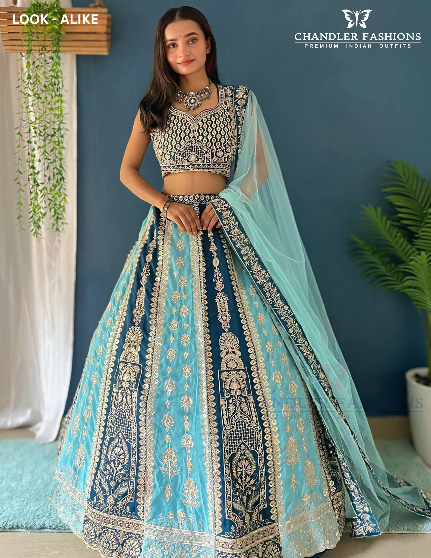 Georgette With Sequins Embroidery Work Lehenga Choli In USA