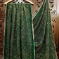 Beautiful Green Color Georgette With Printed And Zari Work Dupatta For Women