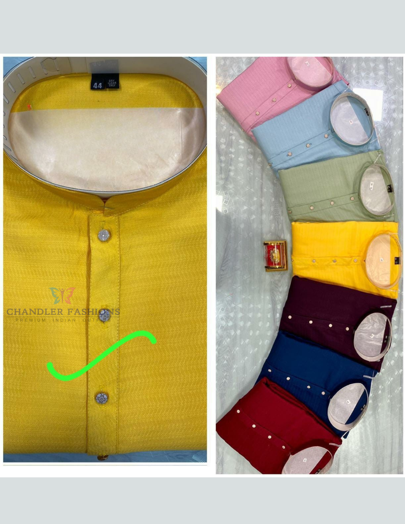 Yellow Color Cotton With Self Design Kurta Suits Near Me