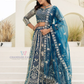 Amazing Blue Color Net Embellished Embroidered Lehenga Choli With Dupatta Set Near Me