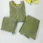 Olive Green Color Chiffon Palazzo Suits With Embroidery And Sequins Work Near Me