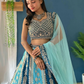Sky Blue Color Georgette Lehenga Choli In Chandler
