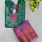 Amazing Green And Pink Color Art Silk Langa Set With Designer Zari Work Near Me