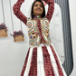 Maroon And White Color With Gamthi Embroidery And Mirror Work Chaniya Choli In Suncity