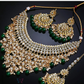 Gold Plated Choker Maang Tikka And Earrings In Chandler
