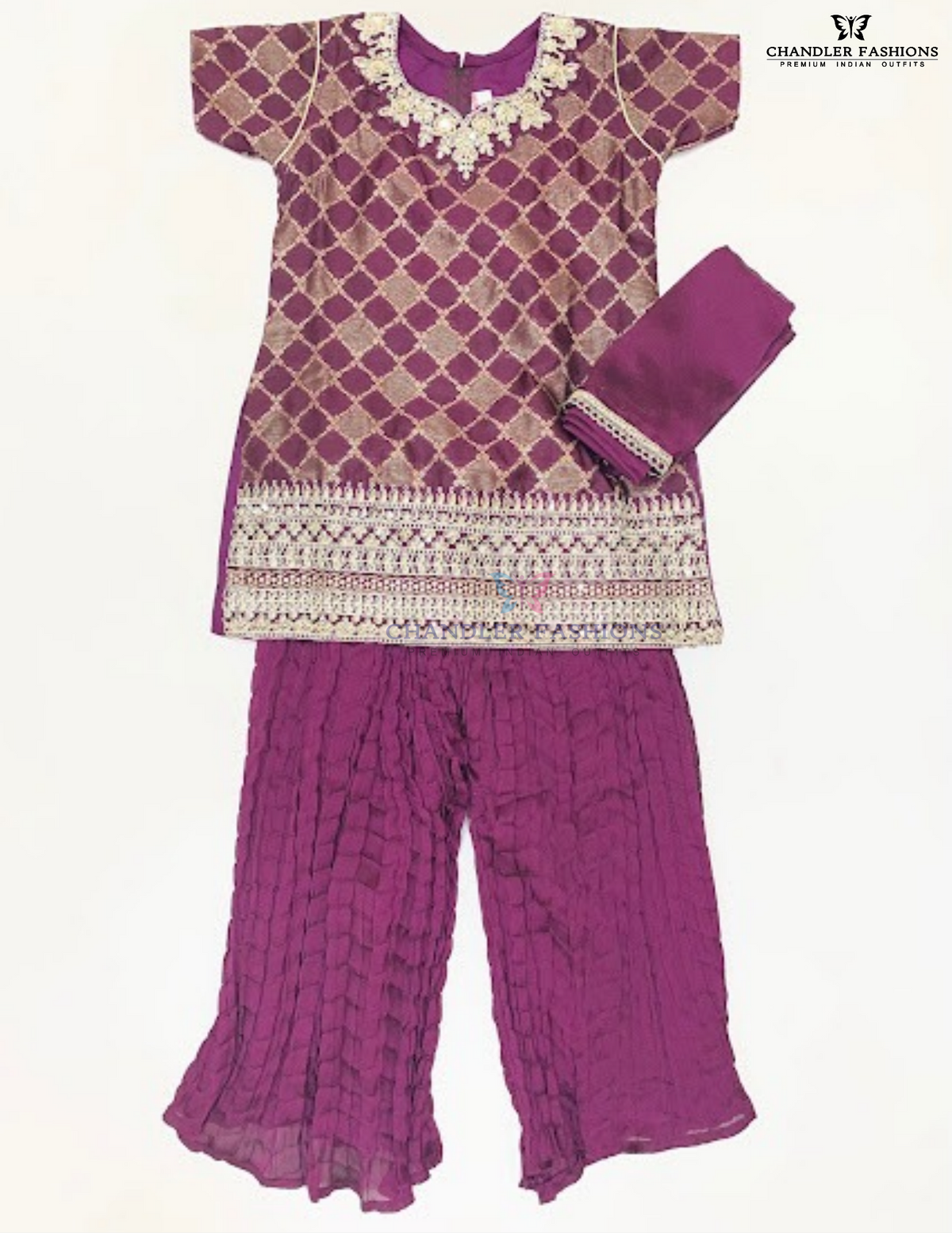 Stunning Maroon Color Georgette Palazzo Suits With Embroidery And Sequins Work For Girls 