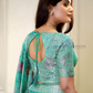 Blue Color Organza With Embroidery And Sequins Work In Tempe