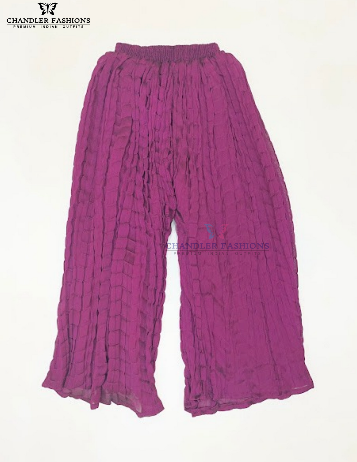 Maroon Color Georgette Palazzo Suits In Tempe