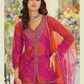 Pink Color Embroidery Work Palazzo Suits In Yuma